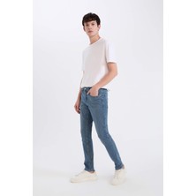 DeFacto Carlo Skinny Fit Ekstra Dar Kalıp Normal Bel Ekstra Dar Paça Jean Pantolon A6943AX25SP
