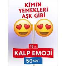 Home Kalp Emoji Şeklinde Tatlı Bayrak Kürdan