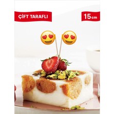 Home Kalp Emoji Şeklinde Tatlı Bayrak Kürdan