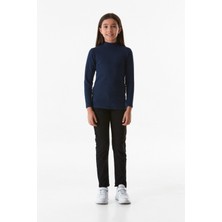 FullaModa Basic Dik Yaka Kız Çocuk Body