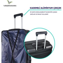 Delphin Kırılmaz Dayanıklı 3'lü Valiz Seti & Bavul Seti