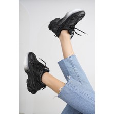 Benetton 11120 Siyah Memory Foam Kadın Sneakers
