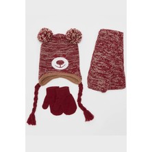 Ayıcık Erkek Bebek Bere Takımı