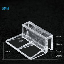 5 mm Tarzı 4 Adet Akvaryum Tankı Cam Kapağı Akrilik Klips Paslanmaz Çelik Güçlü Destek Tutucu Cam (Yurt Dışından)