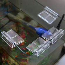 5 mm Tarzı 4 Adet Akvaryum Tankı Cam Kapağı Akrilik Klips Paslanmaz Çelik Güçlü Destek Tutucu Cam (Yurt Dışından)