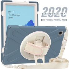 Samsung Galaxy Tab A7 (2020) T500 Için Silikon + Pc Kılıfı (Yurt Dışından)
