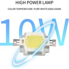 20PCS 10W LED Saf Beyaz Yüksek Güç 1100LM LED Lamba Smd Çip Ampul Dc 9-12V (Yurt Dışından)