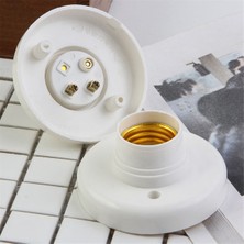 E27 Vidalı Kapak Soket Beyaz Tavan Aydınlatma Lambası Ampul Sabitleme Taban Standı Ampul Tutucu Spiral LED Ampul Taban Aydınlatma (Yurt Dışından)