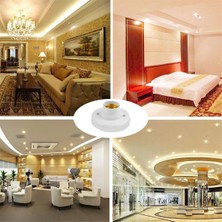 E27 Vidalı Kapak Soket Beyaz Tavan Aydınlatma Lambası Ampul Sabitleme Taban Standı Ampul Tutucu Spiral LED Ampul Taban Aydınlatma (Yurt Dışından)