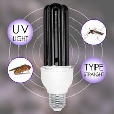 E27 40W Uv Ultraviyole Floresan Siyah Işık Cfl Ampul Lamba 220V Şekil: Düz Watt Voltaj: 40W Dc 12V (Yurt Dışından)