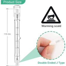 R7S Halojen Ampul 118MM 200W 230V Halojen Çubuk R7S Halojen Ampul R7S Kısılabilir Halojen Çubuk Lamba Işıkları 6 Paket (Yurt Dışından)