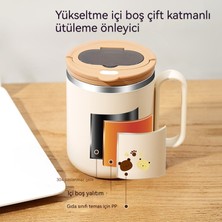304 Paslanmaz Çelik 460ML Sevimli Ayı Ev Içme Kupası (Yurt Dışından)