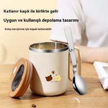 304 Paslanmaz Çelik 460ML Sevimli Ayı Ev Içme Kupası (Yurt Dışından)