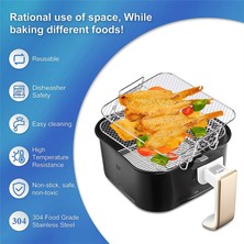 Cosori 5.5l Hava Fritözü Için Hava Fritözü Rafı, 2 Katlı Hava Fritözü Izgara/raf/kurutucu Rafı Kare, Hava Fritözü Aksesuarları (Yurt Dışından)