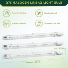 5 Paket R7S 118MM 300W 230V, R7S Halojen Doğrusal Ampul, Inşaat Çalışmaları Için Kısılabilir Halojen Lamba Peyzaj Aydınlatması (Yurt Dışından)