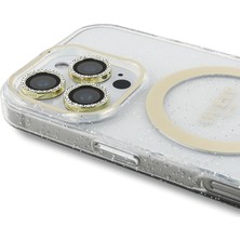 Guess Apple iPhone 16 Pro Guess Lisanslı 3'lü Aksesuar Seti Iml Simli Kılıf Ekran ve Lens Koruyucu Şeffaf