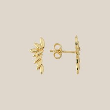 Altıntaş Yaprak Dizisi Altın Küpe