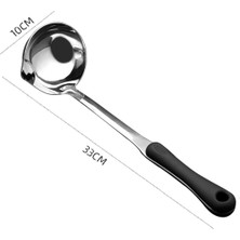 Paslanmaz Çelik Filtre Yağ Kaşığı Çorba Yağ Ayırıcı Skimmer Kaşık (Yurt Dışından)
