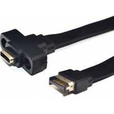 Enachanrited USB 3.1 Ön Panel Tip E Erkek - Usb-C Tip C Genişletme Kablosu Bilgisayar Anakart Konektörü Tel Kablo Hattı, 30 cm (Yurt Dışından)