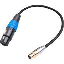 Enachanrited 3pin Mını Xlr Dişi Kadın Sinema Ses Kablosu Fotoğraf Cihazı Mikrofon Uzatma Kablosu Kamera Ses Kablosu 2 M (Yurt Dışından)