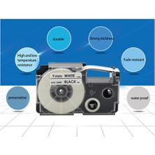 Enachanrited 6 Adet 9mm Etiket Şerit -120 -E300 -60 -100 KL750B KL820 KL750 KL7200 Etiket Yazıcı Bandı Termal Kağıt (Yurt Dışından)