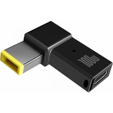 Enachanrited 100 W USB Tip C Dişi Kare Pd Fiş Dönüştürücü Usb-C Dizüstü Dc Güç Adaptörü Konektörü Için Hızlı Şarj (Yurt Dışından)