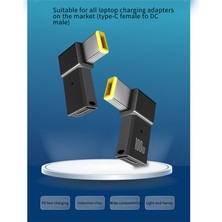 Enachanrited 100 W USB Tip C Dişi Kare Pd Fiş Dönüştürücü Usb-C Dizüstü Dc Güç Adaptörü Konektörü Için Hızlı Şarj (Yurt Dışından)