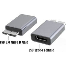 Enachanrited Taşınabilir Sabit Sürücü Muhafazasına Bağlantı Için C Tipi Erkek - Mikro USB Dişi Adaptör Konnektörü (Yurt Dışından)