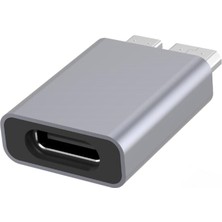 Enachanrited Taşınabilir Sabit Sürücü Muhafazasına Bağlantı Için C Tipi Erkek - Mikro USB Dişi Adaptör Konnektörü (Yurt Dışından)