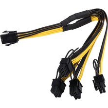 Enachanrited 5 Adet Pcıe Gpu 6pin 1 Ila 4 Yollu 6 + 2pin Dişi - Erkek Uzatma Kablosu Pcı-E Grafik Kartı 6pin - 8pin Güç Uzatma Kablosu (Yurt Dışından)