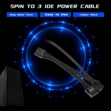Enachanrited 5pin 1 Ila 3 Periferik 4 Pin Molex Ide 5p Psu Güç Uzatma Kablosu Için V550 V650 V700 V750 V850 V1000 V1200 (Yurt Dışından)