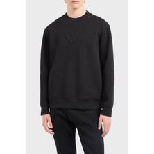 Emporio Armani Pamuklu Regular Fit Bisiklet Yaka Logolu Sweat Erkek Sweat EM001494 AF10013 UC001