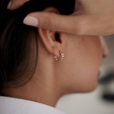 Altıntaş Minimal Gurmet Altın Halka Küpe