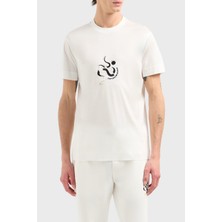 Emporio Armani Pamuk Karışımlı Regular Fit Bisiklet Yaka T Shirt Erkek T Shirt EM001702 AF10017 U0003