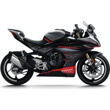 Cfmoto 450SR Yarım Jant Kaplama Sticker Etiket Modeli Metalik Gri