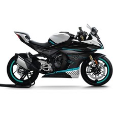 Cfmoto 450SR Yarım Jant Kaplama Sticker Etiket Modeli Turkuaz