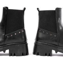 Ceylin Moda 868-2005 Siyah Lastikli Günlük Kadın Bot