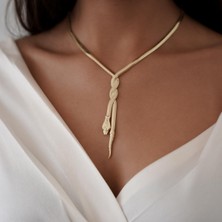 Altıntaş Bold Örgü Yılan Altın Zincir