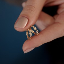 Mini Burgu Altın Halka Küpe