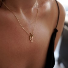 Altıntaş Kaktüs Altın Kolye