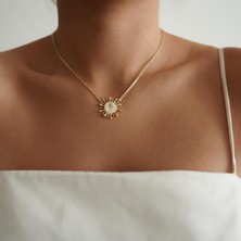 Altıntaş Sedef Güneş Altın Kolye