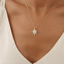 Altıntaş Sedefli Şimal Altın Kolye