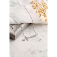 İpek Silver 925 Ayar Gümüş Zülfikar Kolye - Silver