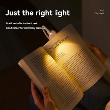 Unfathomable Kitap Işığı 3 Renkli Okuma Işığı USB Şarj Edilebilir Taşınabilir Kitap Lambası Yatakta Okuma Için Kitap Sever LED Gece Lambası B (Yurt Dışından)