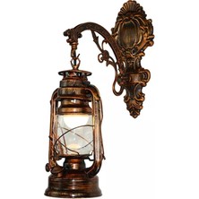 Unfathomable Vintage LED Duvar Lambası Ahır Feneri Retro Kömür Yağı Duvar Lambası Avrupa Antik Stili (Yurt Dışından)
