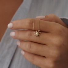 Altıntaş Minimal Kutup Yıldızı Altın Kolye