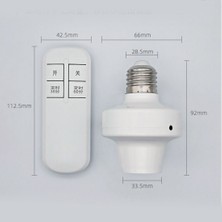 Unfathomable E26 E27 Kablosuz Uzaktan Kumanda Işık Soketi Lamba Tutucu 20M Tabanı Açık/kapalı Akıllı Anahtar Soketi Aralığı Akıllı Cihaz (220V) (Yurt Dışından)