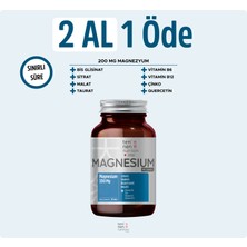 Tennen Nutrition 4x Magnesium Complex - Her Serviste 200 Mg Magnezyum Sitrat, Biglisinat, Taurat, Malat - Çinko, Vitamin D, B6, B12