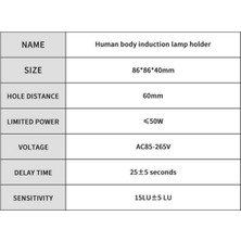 Unfathomable E27 LED Ampul Işık Tutucu Pır Insan Vücudu Kızılötesi Sensörlü Lamba Tutucu 220V Düzenleme Anahtarı Hareket Dedektörü Lamba Tabanı (Yurt Dışından)