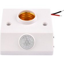 Unfathomable E27 LED Ampul Işık Tutucu Pır Insan Vücudu Kızılötesi Sensörlü Lamba Tutucu 220V Düzenleme Anahtarı Hareket Dedektörü Lamba Tabanı (Yurt Dışından)